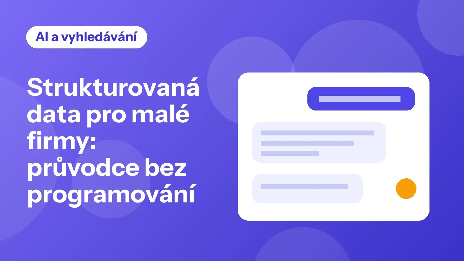 Ilustrace: údaje o firmě uspořádané pro vyhledávače